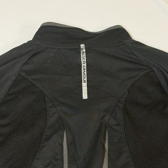 Under Armour Women’s Cold Gear Fitted Quarter Zip Pullover. Black. Size MD - Picture 6 of 15